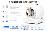 Arenero automático autolimpiable para gatos sin pellizcos | LeloPets C4