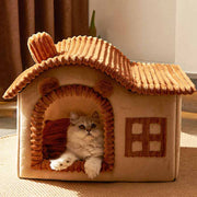 Casa Acogedora Semicerrada para Gatos